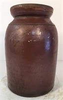 Small Brown Stoneware Crock