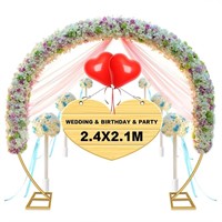 Balloon Arch Stand,Round Backdrop Stand,Golden
