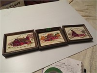 3 Needlepoint? Pictures 8" x 6"