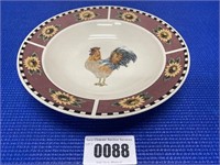 Gibson Rooster & Sunflower Serving Bowl