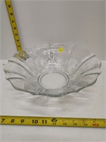 large antique etched bowl