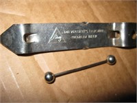 Blatz Beer bottle opener & Ear Piercing Bar