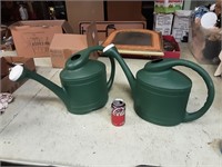 2 - 2 Gallon Plastic Watering Cans