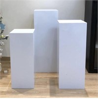 SQUARE-3PCS METAL DISPLAY PEDESTAL STAND FOR