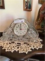 Pinwheel crystal quartz clock made in germany