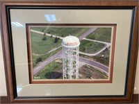 Framed Aerial Photo of Newbern Water Tower 2003