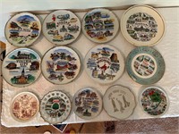 Vtg. States Plate Collection