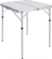 REDCAMP Small Square Folding Table 2 Foot, Portabl