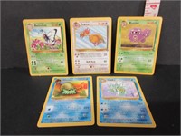 5-1999 EVOLUTION POKEMON CARDS