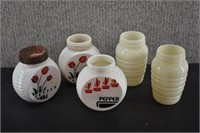 Lot Of Fire King Milk Glass Shakers