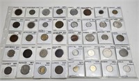 World Coins & Token in Pages Lot of 40
