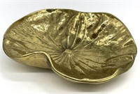 1948 Oskar Hansen Solid Brass Lotus Dish