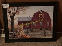 Autumn Leaf Quilt Block Barn - Billy Jacobs