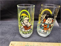 Flinstone collector glasses