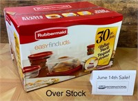 Rubbermaid 30 pc Food Storage Containers w. Lids
