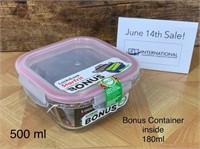 Food Storage Container w. Lock Lid