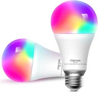 NEW 2PK Smart WiFi Light Bulbs LED Multi Color