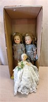 Lot of 3 Vintage Dolls