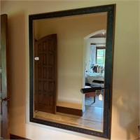 LARGE Black & Gold Frame Mirror