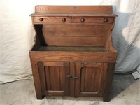 Vintage Stepback Drysink Hutch Cupboard