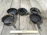 5 Made In USA 6 Inch Skillets