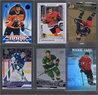 McDavid Card and 5 Rookie Cards: Bedard, Hughes,