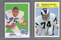 Deacon Jones & Merlin Olsen Cards in superb clean