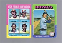 Rookie Cards George Brett & Jim Rice - Brett not