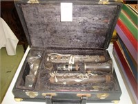 Old cased clarinet.