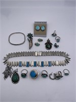 Asstd. Native American & Mexican Sterling Jewelry