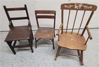 3 Child's Chairs