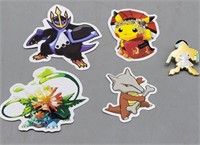 Assortment of Stickers & Pin