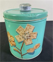 Blue Magic Krispy Kan Snack Tin Jar