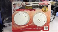 First Alert Smoke and Fire Alarms 2 Pack