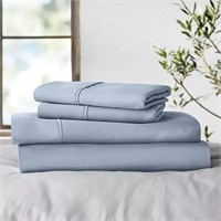 $98 Member's Mark Tencel Sheet Set Queen, Blue