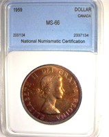 1959 Dollar NNC MS66 Canada