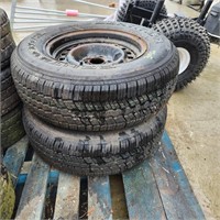 2 - Unused 235/70R16 Tires on Steel Rims