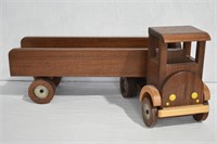 Hand Crafted Solid Wood Toy Truck - Signed