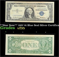 **Star Note** 1957 $1 Blue Seal Silver Certificate