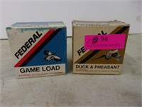 Two boxes 20 gauge federal number 6 and number 8