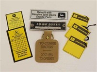 John Deere Tag, Key Chain, Oil and Filter Changes