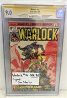 Marvel Warlock #10 CGC 9.0 Signed Jim Starlin
