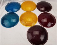 Lot Of Glass Traffic Light Replacement Shades Lens