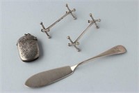 Melange of Sterling Silver, Including a Pair of