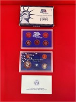 1999 United States Mint Proof Set & State Quarters