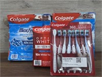 2-5 pack Colgate, 4 pack Colgate optic white & 8