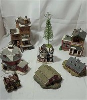 Christmas Village and Country Barn Buildings