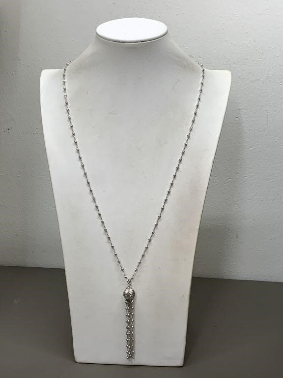 STERLING SILVER TASSEL NECKLACE -ITALY