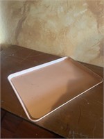 Heavy plastic tray