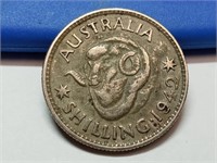 OF)  1942 Australia silver shilling